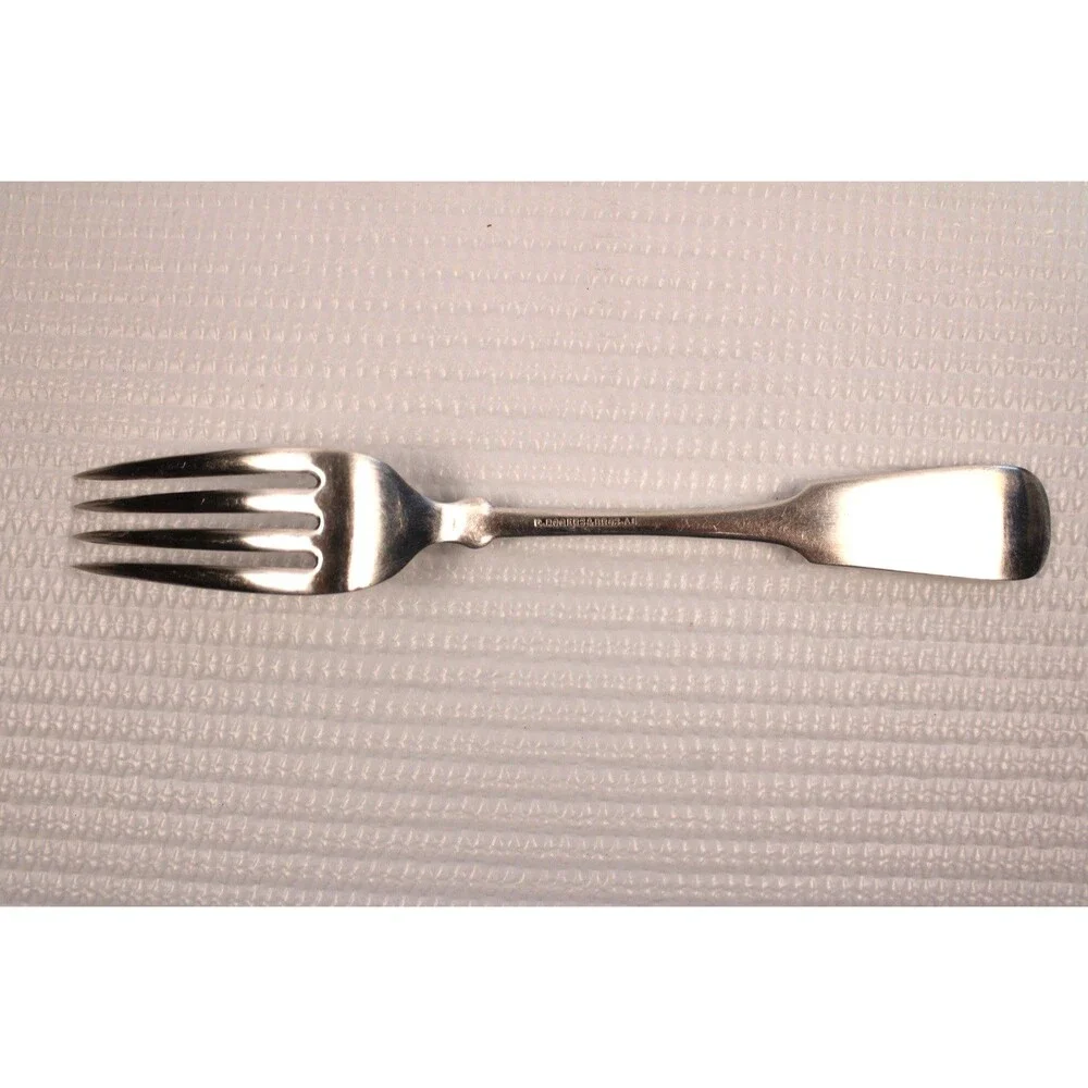 1847 Rogers Bros A1 Pattern Fiddle Tipped Silverplate Forks Flatware Set of 11